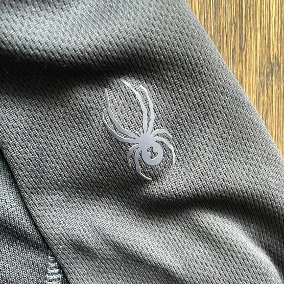 Spyder Gray Full Zip Jacket Medium Ski Snowboard Outdoor Sports - Picture 3 of 6